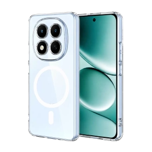 Hubrendy Bez Xiaomi Redmi Note 15 Pro 5G Combo Sert Şeffaf Magsafe Kapak - Şeffaf