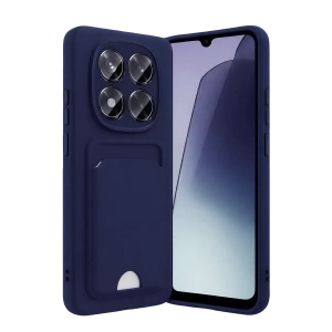 Hubrendy Bez Xiaomi Redmi Note 15 Pro 5G Kelvin Kartvizitli Silikon - Lacivert