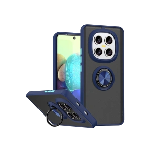 Hubrendy Bez Xiaomi Redmi Note 15 Pro 5G Montreal Yüzüklü Silikon Kapak - Lacivert