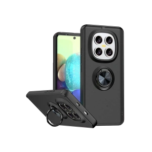 Hubrendy Bez Xiaomi Redmi Note 15 Pro 5G Montreal Yüzüklü Silikon Kapak - Siyah