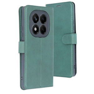 Hubrendy Bez Xiaomi Redmi Note 15 Pro 5G Trend S Plus Kapaklı Kılıf - Yeşil