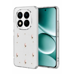 Hubrendy Bez Xiaomi Redmi Note 15 Pro Plus 5G Fiyonk Desenli Kapak - Desen 6