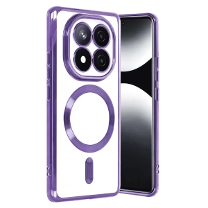 Hubrendy Bez Xiaomi Redmi Note 15 Pro Plus 5G Kross Magneticsafe Kapak - Mor