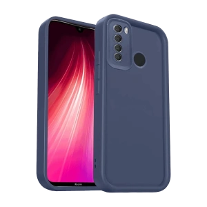 Hubrendy Bez Xiaomi Redmi Note 8 Kılıf Viera Silikon - Lacivert