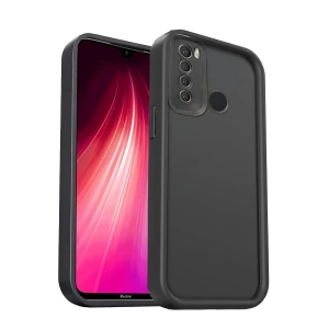 Hubrendy Bez Xiaomi Redmi Note 8 Kılıf Viera Silikon - Siyah