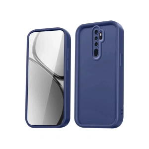 Hubrendy Bez Xiaomi Redmi Note 8 Pro Kılıf Viera Silikon - Lacivert