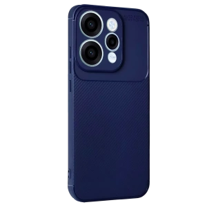 Hubrendy Bez Oppo Reno 15 Auto Focus Karbon Kapak - Lacivert