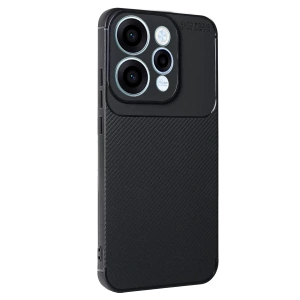 Hubrendy Bez Oppo Reno 15 Auto Focus Karbon Kapak - Siyah