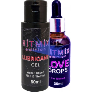 Hubrendy Bez Ritmix 60 ml Bay Bayan Lubricantgel + Kadınlara Özel Cinseldamla 30 ml