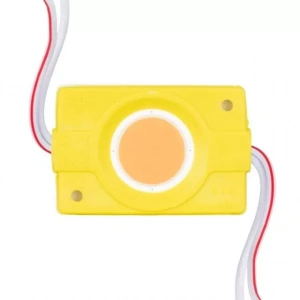 Hubrendy SH 12 Volt 2.4 Watt Sarı Cob Led Modül - 40x22 Mm