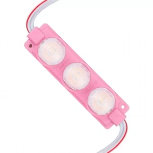 Hubrendy SH 12 Volt 3 Watt Pembe Led Modül - 74x20 Mm - 3030 Çip