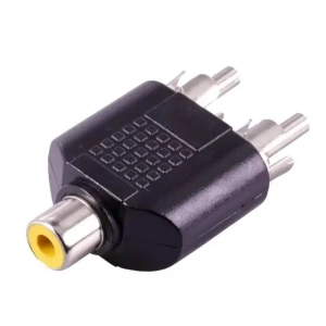 Hubrendy SH 1rca Dişi-2rca Erkek Çevirici Jack