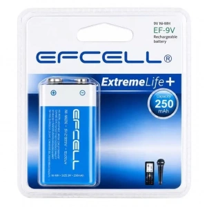 Hubrendy SH Efcell Ef-9v 250mah 9 Volt Ni-mh Şarj Edilebilir Pil