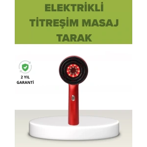 Hubrendy SH Elektrikli Titreşim Masaj Tarak Kırmızı Işık Terapi
