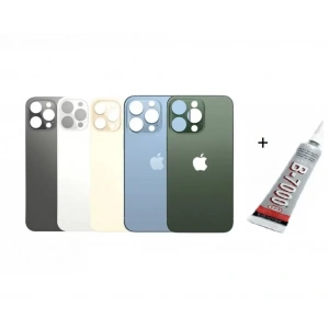 Hubrendy SH İphone 13 Pro Max Arka Batarya Pil Kapağı  Mavi (b