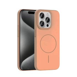 Hubrendy SH Joko Apple İphone 15 Pro Max Broş Magsafe Kapak - Çöl Titanyum