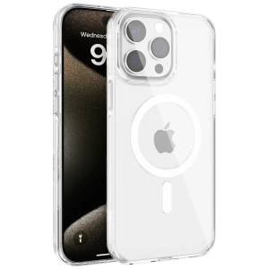 Hubrendy SH Joko Apple İphone 15 Pro Max Gleam Pc Sert Magsafe Kılıf - Şeffaf