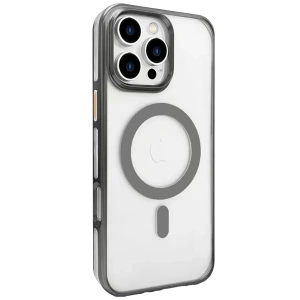 Hubrendy SH Joko Apple İphone 16 Pro Max Gleam Pc Sert Magsafe Kılıf - Titan Gri