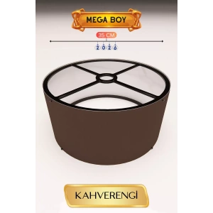 Hubrendy SH Kahverengi Lambader Başlığı 35 Cm Mega Boy