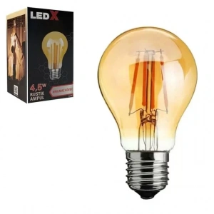 Hubrendy SH Ledx A-60 Kırılmaz Gövde 4,5 Watt Rustik Ampul
