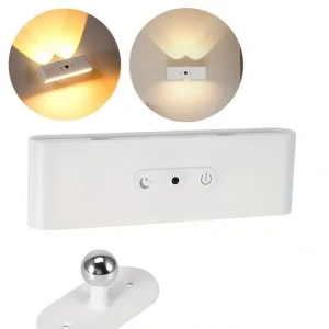 Hubrendy SH Ledx Sk-bd188f Çift Yönlü Hareket Sensörlü Dekoratif Şarjlı Duvar Aplik 2 Mercekli 15 Smd Ledli 3000k-4000k-6500k