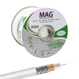 Hubrendy SH Mag Rg59 Fa Mini Dual Bitişik Kablo 100 Metre