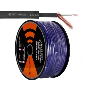 Hubrendy SH Magicvoice Mi̇krofon Kablosu Mono 1. Kali̇te 100 Metre Mor