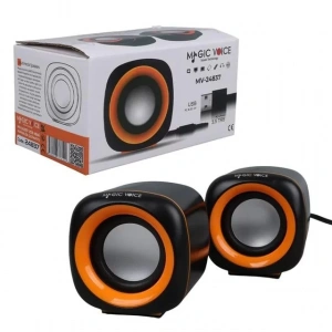 Hubrendy SH Magicvoice Mv-24837 2x3 Watt Aux Multimedia Mini Usb Speaker - Hoparlör