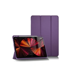 Hubrendy SH Newface Apple İpad Pro 11 (2024) Kılıf Tablet Smart Kılıf - Mor
