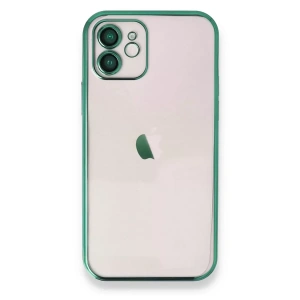 Hubrendy SH Newface Apple İphone 11 Kılıf Razer Lensli Silikon - Yeşil
