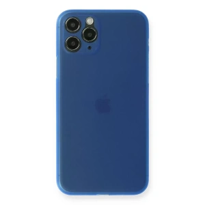 Hubrendy SH Newface Apple İphone 11 Pro Max Kılıf Pp Ultra İnce Kapak - Mavi