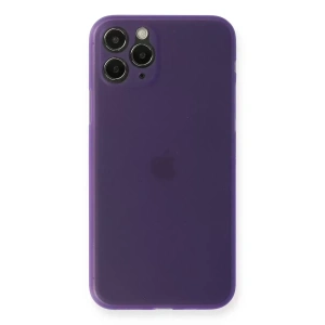 Hubrendy SH Newface Apple İphone 11 Pro Max Kılıf Pp Ultra İnce Kapak - Mor