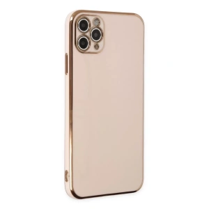 Hubrendy SH Newface Apple İphone 11 Pro Max Kılıf Volet Silikon - Pembe