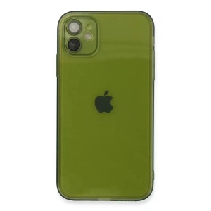 Hubrendy SH Newface Apple İphone 12 Kılıf Fly Lens Silikon - Yeşil