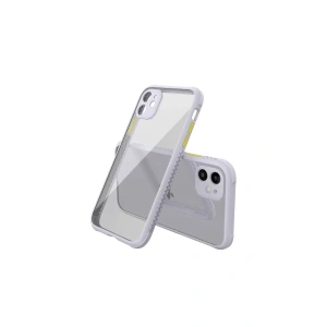 Hubrendy SH Newface Apple İphone 12 Mini Kılıf Miami Şeffaf Silikon - Lila
