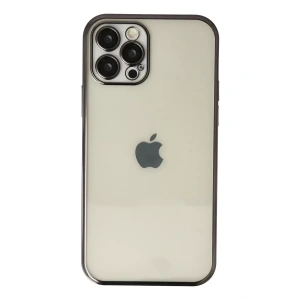 Hubrendy SH Newface Apple İphone 12 Pro Kılıf Razer Lensli Silikon - Siyah