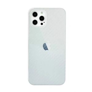 Hubrendy SH Newface Apple İphone 12 Pro Max Kılıf Karbon Pp Silikon - Şeffaf