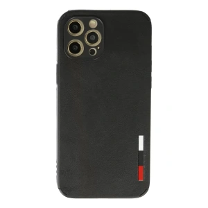 Hubrendy SH Newface Apple İphone 12 Pro Max Kılıf Loop Deri Silikon - Siyah