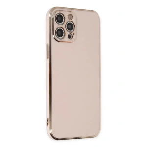 Hubrendy SH Newface Apple İphone 12 Pro Max Kılıf Volet Silikon - Pembe