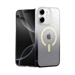 Hubrendy SH Newface Apple İphone 12 Pummel Shiny Magsafe Kapak - Siyah