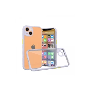 Hubrendy SH Newface Apple İphone 13 Mini Kılıf Miami Şeffaf Silikon - Lila