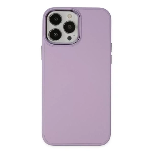 Hubrendy SH Newface Apple İphone 13 Pro Kılıf Asya Deri Silikon - Lila