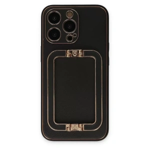 Hubrendy SH Newface Apple İphone 13 Pro Kılıf Coco Elit Kapak - Siyah