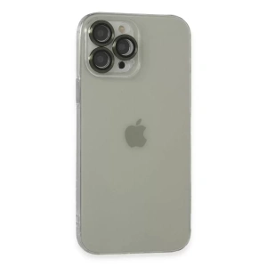 Hubrendy SH Newface Apple İphone 13 Pro Max Kılıf Luko Lens Silikon - Yeşil