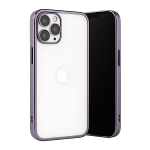 Hubrendy SH Newface Apple İphone 13 Pro Max Kılıf Razer Lensli Silikon - Mor