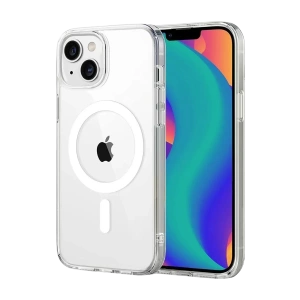 Hubrendy SH Newface Apple İphone 14 Combo Sert Şeffaf Magsafe Kapak - Şeffaf