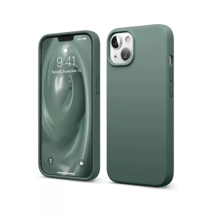 Hubrendy SH Newface Apple İphone 14 Kılıf First Silikon - Koyu Yeşil