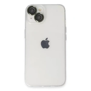 Hubrendy SH Newface Apple İphone 14 Kılıf Luko Lens Silikon - Yeşil