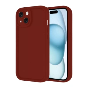 Hubrendy SH Newface Apple İphone 14 Kılıf Viera Silikon - Bordo