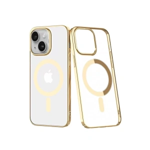 Hubrendy SH Newface Apple İphone 14 Plus Kılıf Element Magneticsafe Sert Kapak - Gold